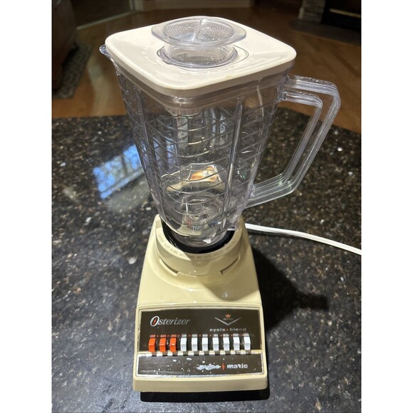 Vintage Osterizer Pulse Matic Blender Harvest Gold 890-14H *SEE VIDEO - Picture 1 of 7